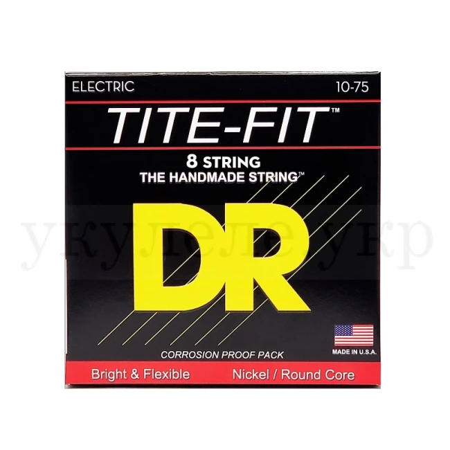 DR TF8-10 TITE-FIT Electric - Medium 8 String 10-75
